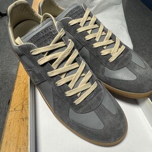 Maison Martin Margiela Gray Suede Gat Trainers